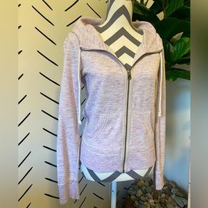 American Eagle Outfitters Light Purple Zip Up Hoodie Sweatshirt